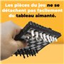 JJPRIME - 4 Populaire Classique Fun Voyage Jeux de société - Snake et Echelle Checkers Chess Ludo Compact Mini magnétique dés Je