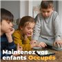 JJPRIME - 4 Populaire Classique Fun Voyage Jeux de société - Snake et Echelle Checkers Chess Ludo Compact Mini magnétique dés Je