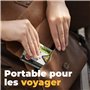 JJPRIME - 4 Populaire Classique Fun Voyage Jeux de société - Snake et Echelle Checkers Chess Ludo Compact Mini magnétique dés Je