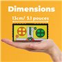 JJPRIME - 4 Populaire Classique Fun Voyage Jeux de société - Snake et Echelle Checkers Chess Ludo Compact Mini magnétique dés Je