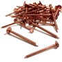Lot de 25 clous en cuivre pour toiture - 30 mm x 3