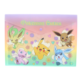 Pokemon Cuties Porte-documents A4 avec bouton-pression