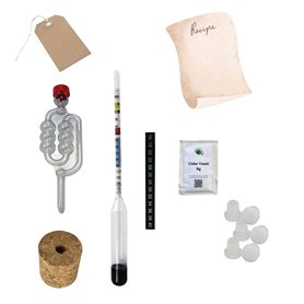 Almost Off Grid Mini kit de cidre lorsque vous avez un demi-john en verre – Recette pour débutant et hydromètre inclus