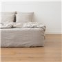 LinenMe Natural Taie D’Oreiller en Lin Crushed, Standard (50 x 70cm)