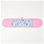 HOMESCAPES – Pur Coton – Gant de Cuisine Double – Oiseaux et Fleurs – Rose Bleu – 18 x 84 cm - Linge de Cuisine Entièrement Coor