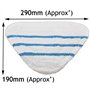 SPARES2GO Housse Lavable Coussinets compatible avec Beldray 5-en-1 9-en-1 Nettoyeur Vapeur Balai (Lot de 4)