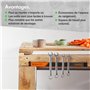 VonHaus Lot de 4 Porte-Outils Magnétiques de 30,5 cm - Barres Magnétiques Robustes pour Rangement - Porte Outils Mural pour Clés