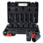 Ergot d'entraînement 1/2" écrou de roue avant impact sockets dimensions métriques de 29mm - 39mm 8pc