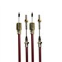 AB Tools 2 x Câble de Frein de remorque en Acier Inoxydable pour Les systèmes d'essieux Knott, Gaine extérieure 1130mm