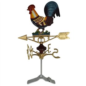 Poule Poulet Coq Girouette Vain Ridge Or Montage Toit de Maison la Fonte