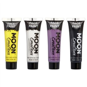 Moon Creations Tubes de peinture pour le visage et le corps | prête à l'emploi | Sans cruauté |pour enfants