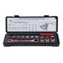 KATSU Tools – Jeu d’Outils Universel à Cliquet pour Courroie d’Accessoires, 15 Pièces, en CR-V, pour le Montage et le Démontage 