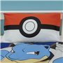 Character World Pokémon Parure de lit Simple avec Housse de Couette réversible 2 Faces Motif Personnages Pikachu avec taie d'ore