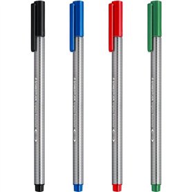 Staedtler Triplus 334 Lot de 4 stylos à pointe fine Pointe superfine 0