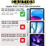 TECHGEAR 2 Pack Protection Ecran pour ipad 11 (A16 2025) iPad 10 (2022) Film de Protection Écran ULTRA CLAIR avec Chiffon de Net