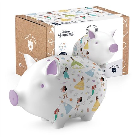 Tilly Pig Tirelire en céramique Disney Princess Enchantée pour enfants garçons filles