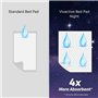 Vivactive Lot de 10 alèses de lit Night Maxi XL 90 x 90 cm (3000 ml)