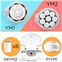 Duronic YM1 Yaourtière électrique programmable 1 pot de 1500 ml Machine à yaourt avec Thermostat et Pot de 1.5 L en Céramique Pr