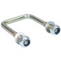 Lot de 8 boulons en U M10 50 mm x 80 mm pour remorques avec écrous haute résistance