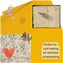 Papier cartonné A4 pour imprimante, jaune doré - 160 g/m² 40 feuilles - Carton de couleur - Pour la confection, l'impression, la