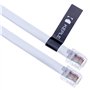 Câble RJ12 vers RJ12 5 m 6P6C Câble d'extension plat Câble téléphonique Connecteur de prise téléphonique mâle à mâle Routeur/mod