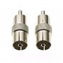 coupleur de prise coaxiale femelle ver