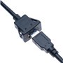 Câble de Montage Encastré USB 3.0 Carré Monoprise Panneau en Affleurement Rallonge 1M D'extension avec Boucle pour Tableau de Bo