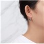 Pendants d'oreilles en argent sterling avec perles grises