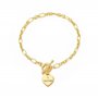 Philip Jones Bracelet à breloques Sister plaqué or créé avec des cristaux Zircondia®
