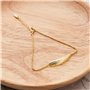 Philip Jones Bracelet Plume Plaqué Or
