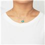 Philip Jones Ensemble aigue-marine en argent sterling créé avec des cristaux Zircondia®