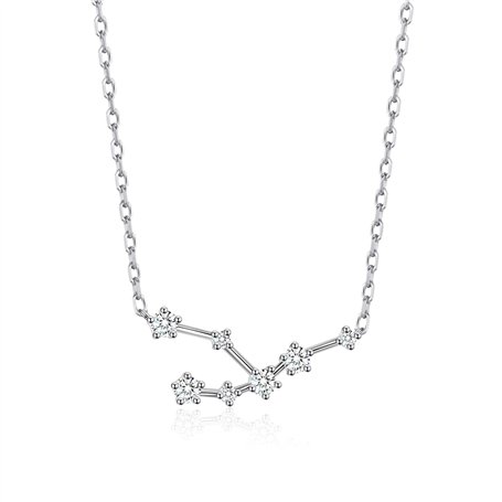 Philip Jones Collier constellation signe astrologique du zodiaque Taureau avec cristaux Zircondia®