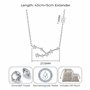 Philip Jones Collier constellation signe astrologique du zodiaque Taureau avec cristaux Zircondia®, Cristal, Cristal Zircondia®