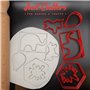 Custom Cutters - Emporte-pièce en forme de feuille de peinture - Lot de 2 pièces (8 cm et 5 cm)