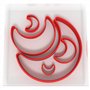 Custom Cutters Lot de 5 emporte-pièces en forme de lune en plastique pour pâtisserie