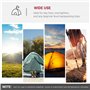 Outsunny Tente de camping pour 4 personnes avec 2 chambres - Abri résistant aux intempéries - Abri de pêche, randonnée, festival