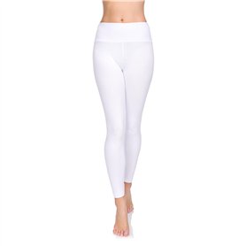 SOFTSAIL Leggings 95% Coton Leggings pour Femmes Taille Haute Longueur Totale Contrôle du Ventre Legging Pantalons Extensibles T