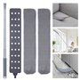 Boolavard Aspirateur de poussière rétractable avec 2 chiffons en microfibre et long manche de 152 cm. Brosse à plumeau lavable e