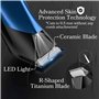 BarberBoss Rasoir corporel pour hommes - Tondeuse rechargeable sans fil pour poils du corps, Poitrine et des zones intimes, tond