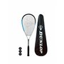 Dunlop Hyper Lite Nano Raquette de squash Housse de protection complète et 3 balles de squash