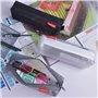 Dokeno Trousse Transparente, Trousse Scolaire, Trousse à Crayons en Filet,Set de 3 Trousse Multicolore,Trousses à Crayons Transp