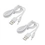 Panlouting 2 Pack | Câble de Charge USB 2.0mm pour Stylet Stylo Tablette pour Huion P80 / PE330 / PF150 Stylo Graphique Barret/G