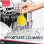 SOL Lot de 4 désodorisants à suspendre pour lave-vaisselle - Parfum citron - Obtenez une vaisselle plus propre et une odeur fraî