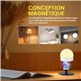 TobeBright Ampoule Batterie Rechargeable E14, LED Rechargeable USB-C avec Telecommande 3 Températures de Couleur Dimmable avec A