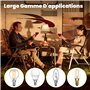 Bonlux Adaptateur Bouteille pour Douille de Lampe,Support Lampe Douille E14 avec Cable et Interrupteur, Kit Lampe Bouteille de V