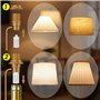 Bonlux Adaptateur Bouteille pour Douille de Lampe,Support Lampe Douille E14 avec Cable et Interrupteur, Kit Lampe Bouteille de V
