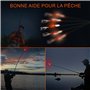 TobeBright LED Veilleuse Bâton Lumineux Pêche, Bâton Lumineux Accessoires de Pêche, Lumière Canne Peche pour la Pêche de Nuit, P