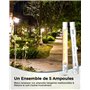 TobeBright Ampoules Halogènes R7s 48W 78mm Blanc Chaud 2700K Gradable 750lm J78 Projecteur Halogène Linéaire Projecteur à Double