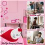 Hello Kitty Chaussons Femme 3D, Pantoufle Femme avec Semelle Antidérapante - Cadeau Femme et Ado (Rouge, 34/35 EU)