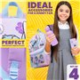 Disney Stitch Sac a Dos Set 4 Pièces avec Bouteille d'eau Trousse Kawaii Sac a Lunch Cartable Fille Fournitures Scolaires